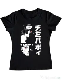 Tricou personalizat dama Otaku Scream Negru