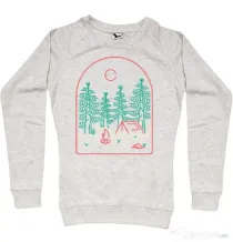 Bluza personalizata dama Camping Migdala melanj