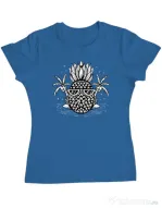 Tricou personalizat dama Pineapple Summer Albastru azuriu