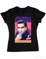 Tricou personalizat dama Johnny Cash Negru