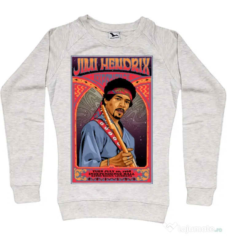 Bluza personalizata dama Jimi Hendrix Migdala melanj