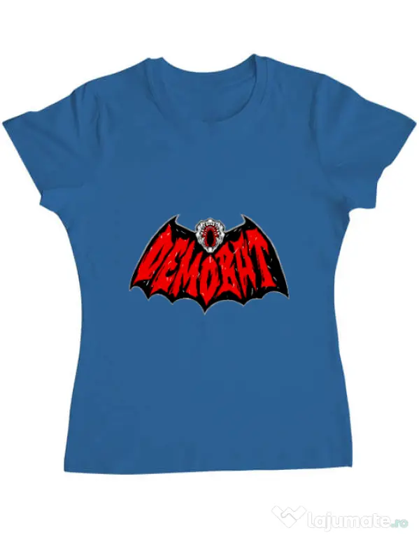 Tricou personalizat dama Demo-Batman Albastru azuriu