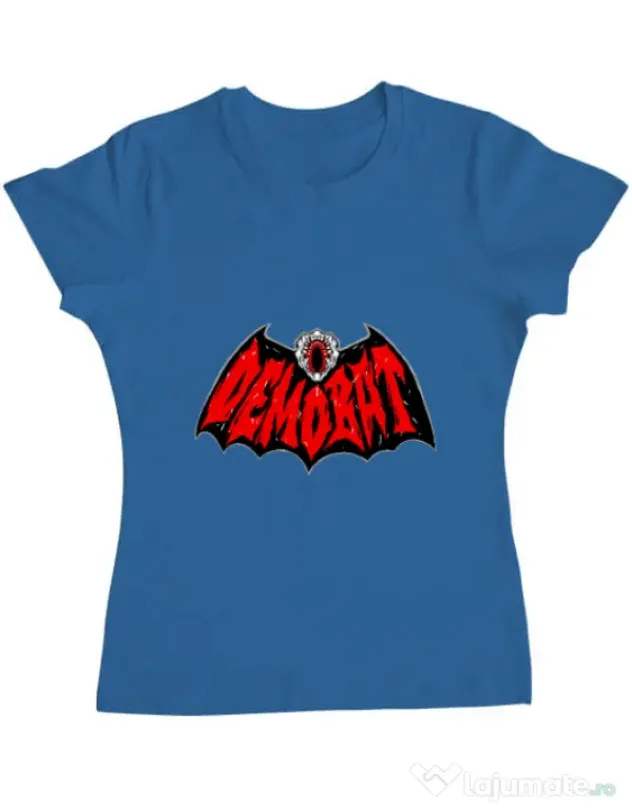 Tricou personalizat dama Demo-Batman Albastru azuriu