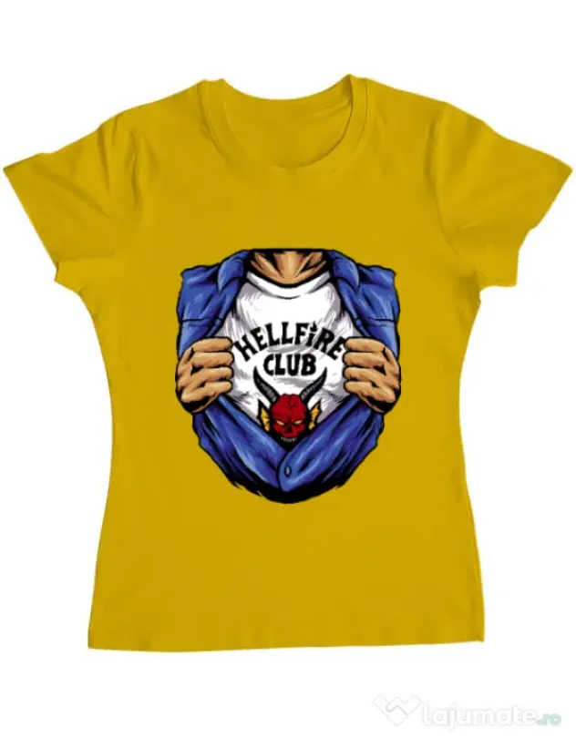 Tricou personalizat dama Release My Superpower Galben