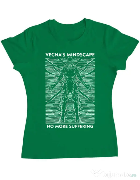 Tricou personalizat dama vecna's mindscape Verde mediu