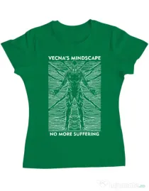 Tricou personalizat dama vecna's mindscape Verde mediu