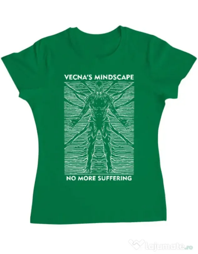 Tricou personalizat dama vecna's mindscape Verde mediu