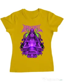Tricou personalizat dama DARK SPELL Galben