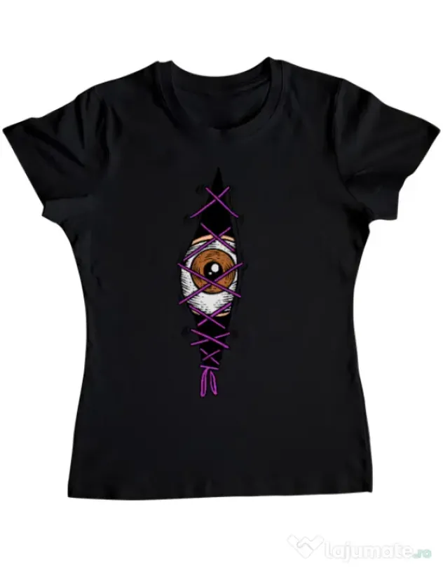 Tricou personalizat dama INSIDE OF ME Negru
