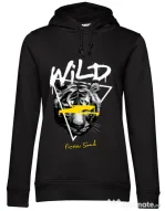 Hanorac dama cu gluga Wild Fierce Soul Negru
