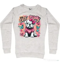 Bluza personalizata dama BULLDOG 05 Migdala melanj