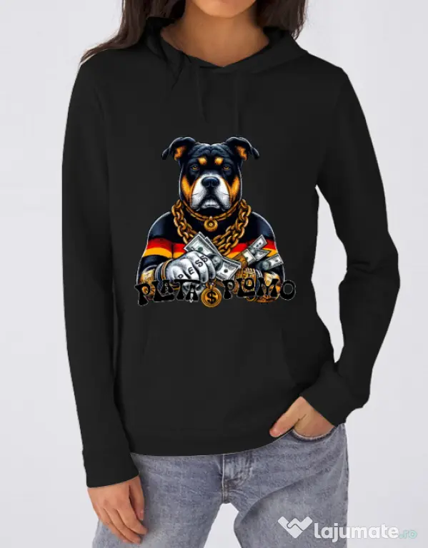 Hanorac dama cu gluga BULLDOG 08 Negru