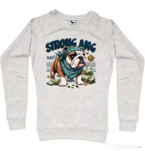 Bluza personalizata dama BULLDOG 09 Migdala melanj