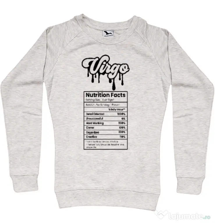 Bluza personalizata dama Zodiac | Fecioara Migdala melanj