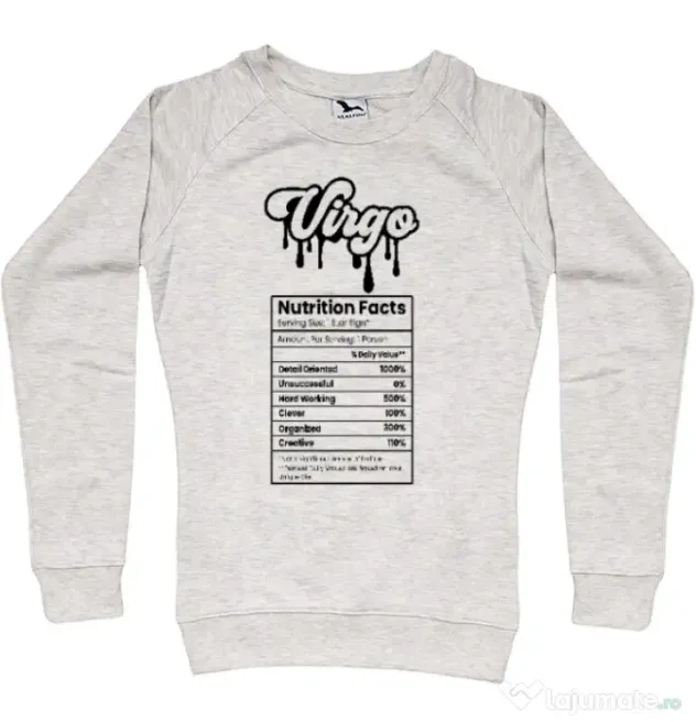 Bluza personalizata dama Zodiac | Fecioara Migdala melanj