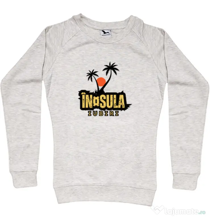 Bluza personalizata dama Insula Migdala melanj