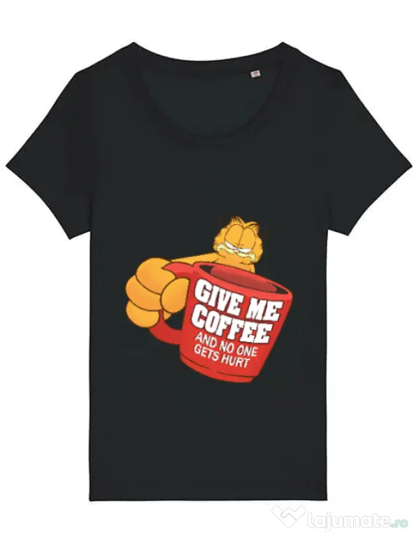 Tricou STANLEY STELLA dama Give me coffee Negru