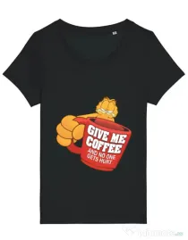 Tricou STANLEY STELLA dama Give me coffee Negru