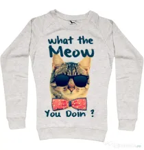 Bluza ADLER dama What the meow Migdala melanj
