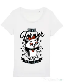 Tricou STANLEY STELLA dama Forever my always Alb