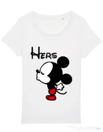Tricou STANLEY STELLA dama Hers Mickey Alb