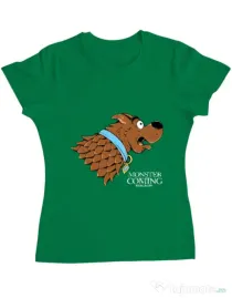 Tricou ADLER dama Monster is coming Verde mediu