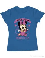 Tricou ADLER dama Absolvire Minnie Mouse Albastru azuriu