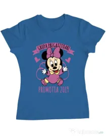 Tricou ADLER dama Absolvire Minnie Mouse Albastru azuriu