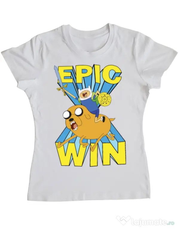 Tricou ADLER dama Epic win Alb