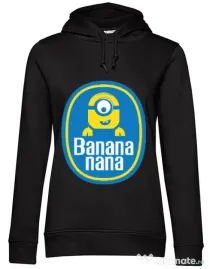 Hoodie dama cu gluga Bananana Negru