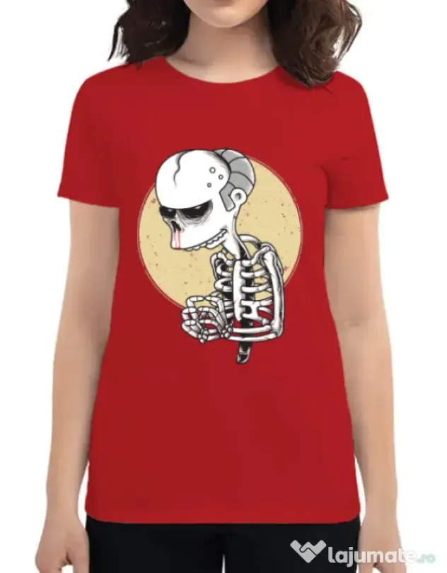 Tricou ADLER dama Death of Grandfather Rosu