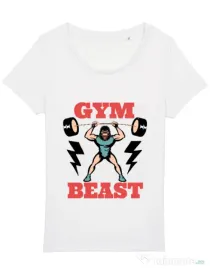 Tricou STANLEY STELLA dama Gym Beast Alb