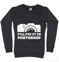 Bluza ADLER dama I’ll fix it Negru melanj