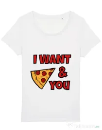 Tricou STANLEY STELLA dama I want you Alb