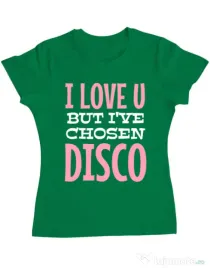 Tricou ADLER dama I’ve chosen disco Verde mediu