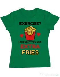 Tricou ADLER dama Exercise extra fries Verde mediu
