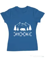 Tricou ADLER dama Into the wild Albastru azuriu