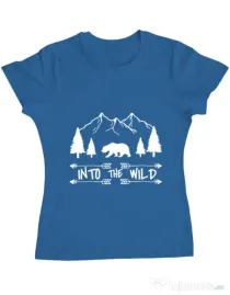 Tricou ADLER dama Into the wild Albastru azuriu
