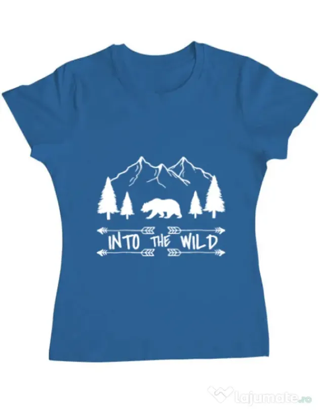 Tricou ADLER dama Into the wild Albastru azuriu