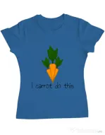 Tricou ADLER dama I carrot do this Albastru azuriu