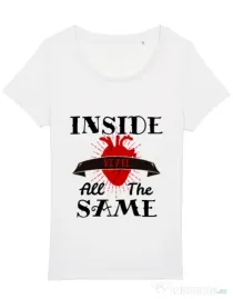 Tricou STANLEY STELLA dama Inside we’re all the same Alb