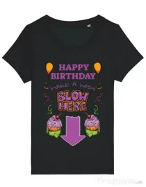Tricou STANLEY STELLA dama Make a wish Negru