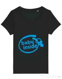 Tricou STANLEY STELLA dama Baby inside Negru