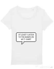 Tricou STANLEY STELLA dama T-shirt band Alb