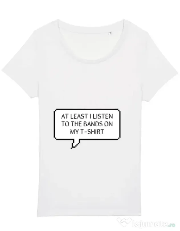 Tricou STANLEY STELLA dama T-shirt band Alb