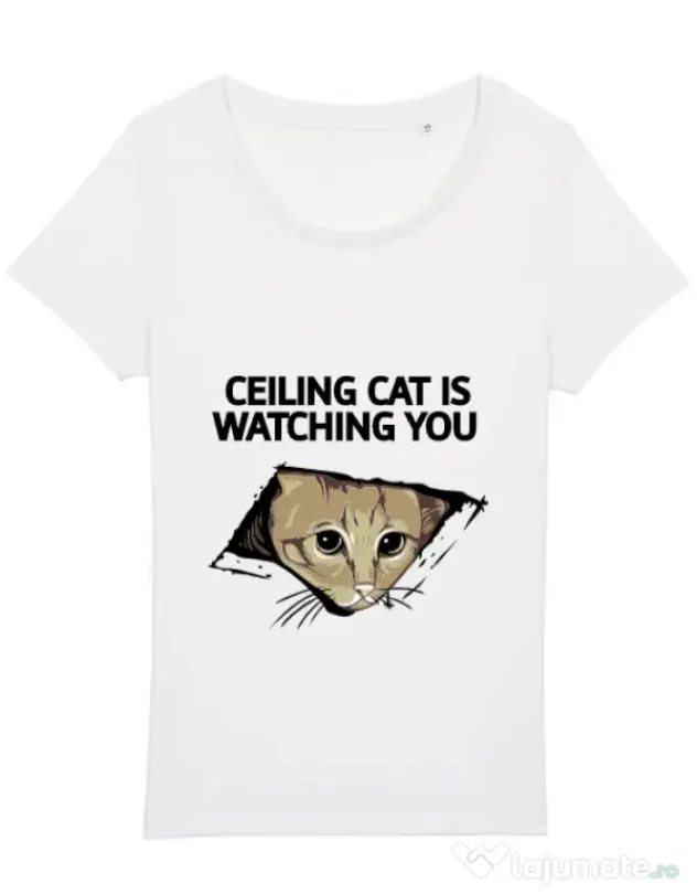Tricou STANLEY STELLA dama Ceiling cat Alb