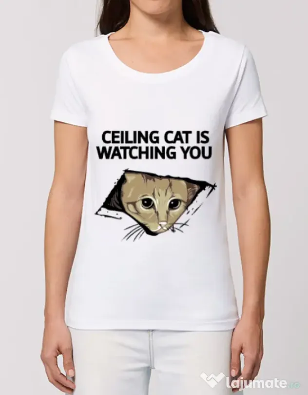 Tricou STANLEY STELLA dama Ceiling cat Alb