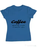 Tricou ADLER dama Coffee Albastru azuriu