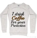 Bluza ADLER dama Coffee for your protection Migdala melanj