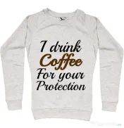 Bluza ADLER dama Coffee for your protection Migdala melanj